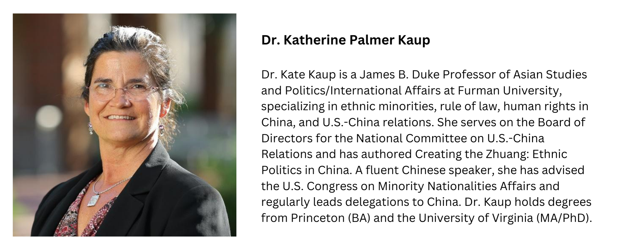 Dr. Katherine Palmer Kaup