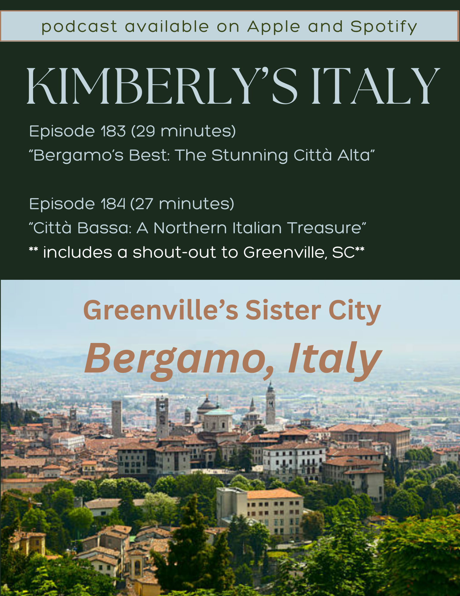 Kimberly's Italy Podcast Poster
